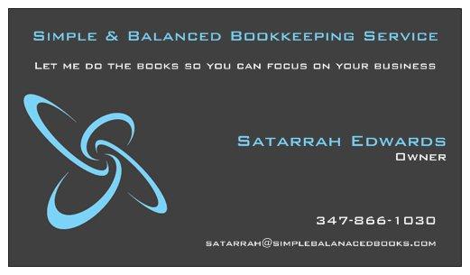 Simple &amp; Balanced Bookkeeping Service